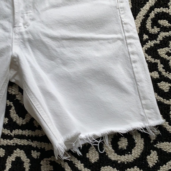 Agolde white high rise denim shorts size 27 - Picture 7 of 14